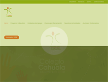 Tablet Screenshot of colegiocahuala.cl
